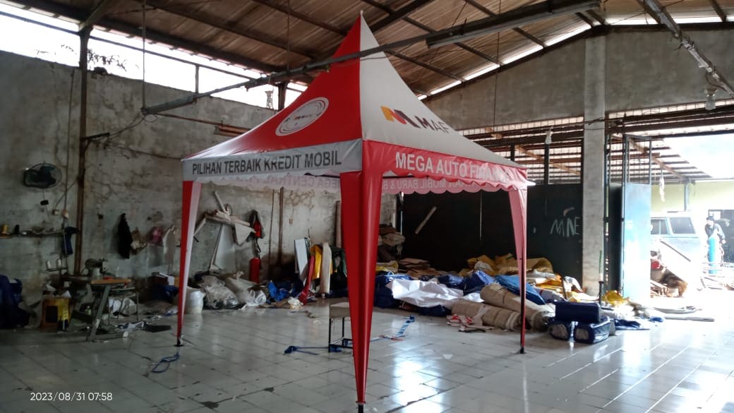 Buat Tenda Kerucut di Musi Rawas
